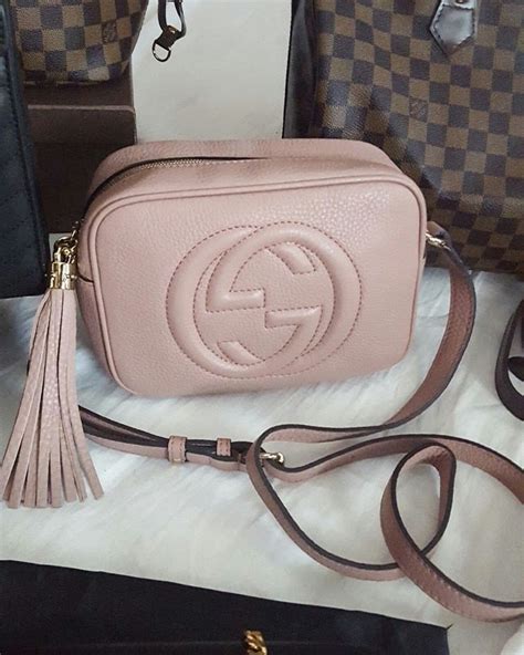 rose beige gucci soho disco|Soho small leather disco bag .